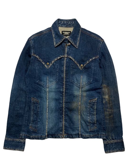 If Six Was Nine 2000s Tornado Mart - Western Corset Denim Jacket