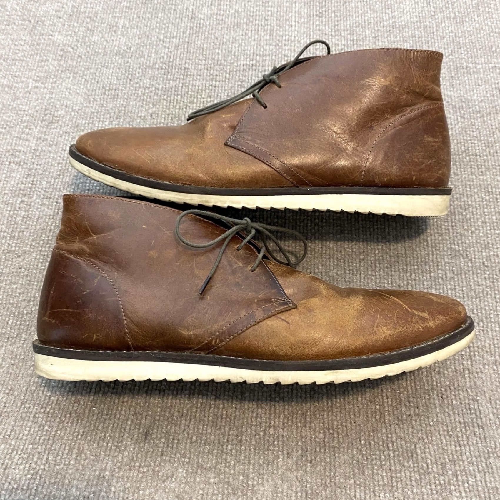 Crevo Alameda Chukka Boot Mens Size 12 Brown Leather Lined 