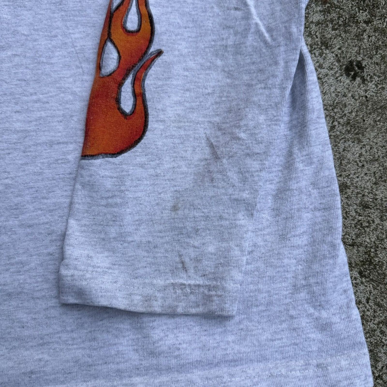 Harley Davidson Faded Harley Davidson Flame Shirt ERD Grunge Biker WCC Size US L / EU 52-54 / 3 - 4 Thumbnail