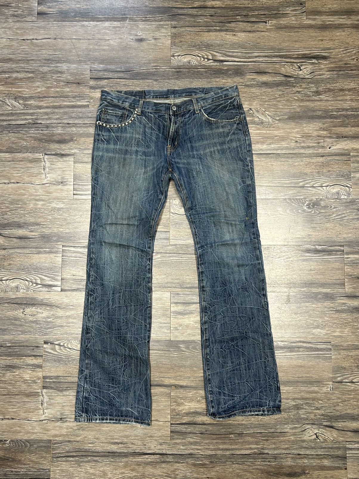 Hysteric Glamour Hysteric Glamour “Too Drunk To F***” Faded Denim Size US 34 / EU 50 - 2 Thumbnail