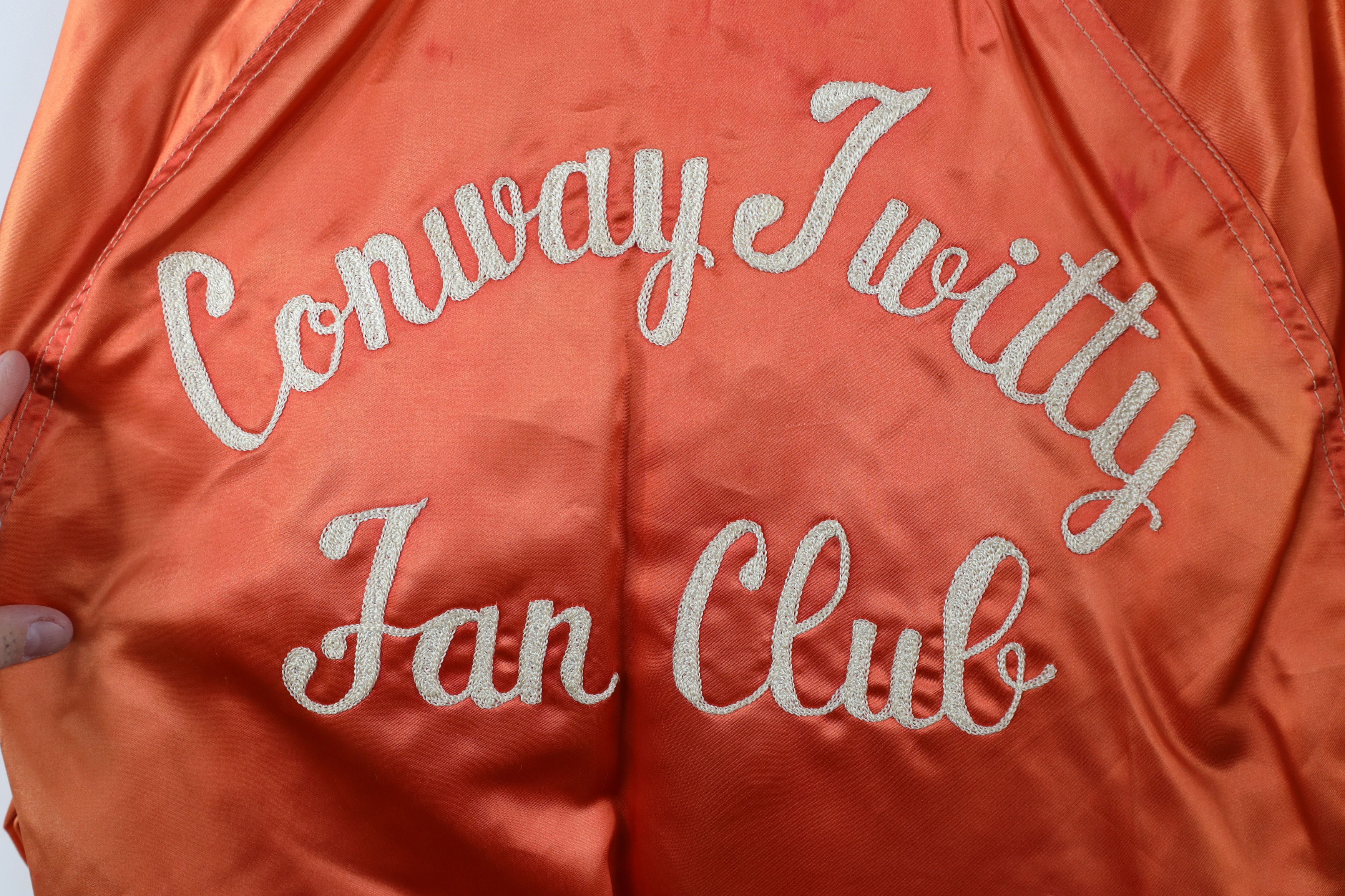 Vintage Vintage 70s Conway Twitty Fan Club Satin Bomber Jacket USA Size S / US 4 / IT 40 - 13 Thumbnail