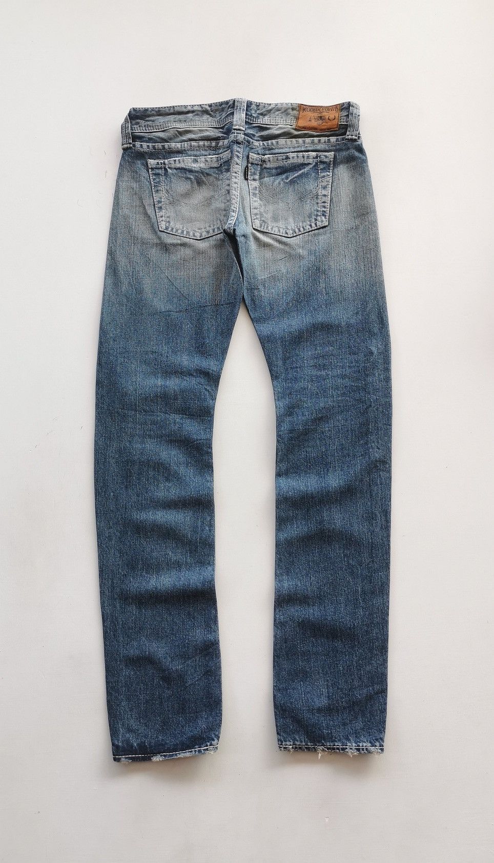 Japanese Brand Rodeo Crowns Japan Zig Zag Patch Jeans Size US 30 / EU 46 - 8 Thumbnail