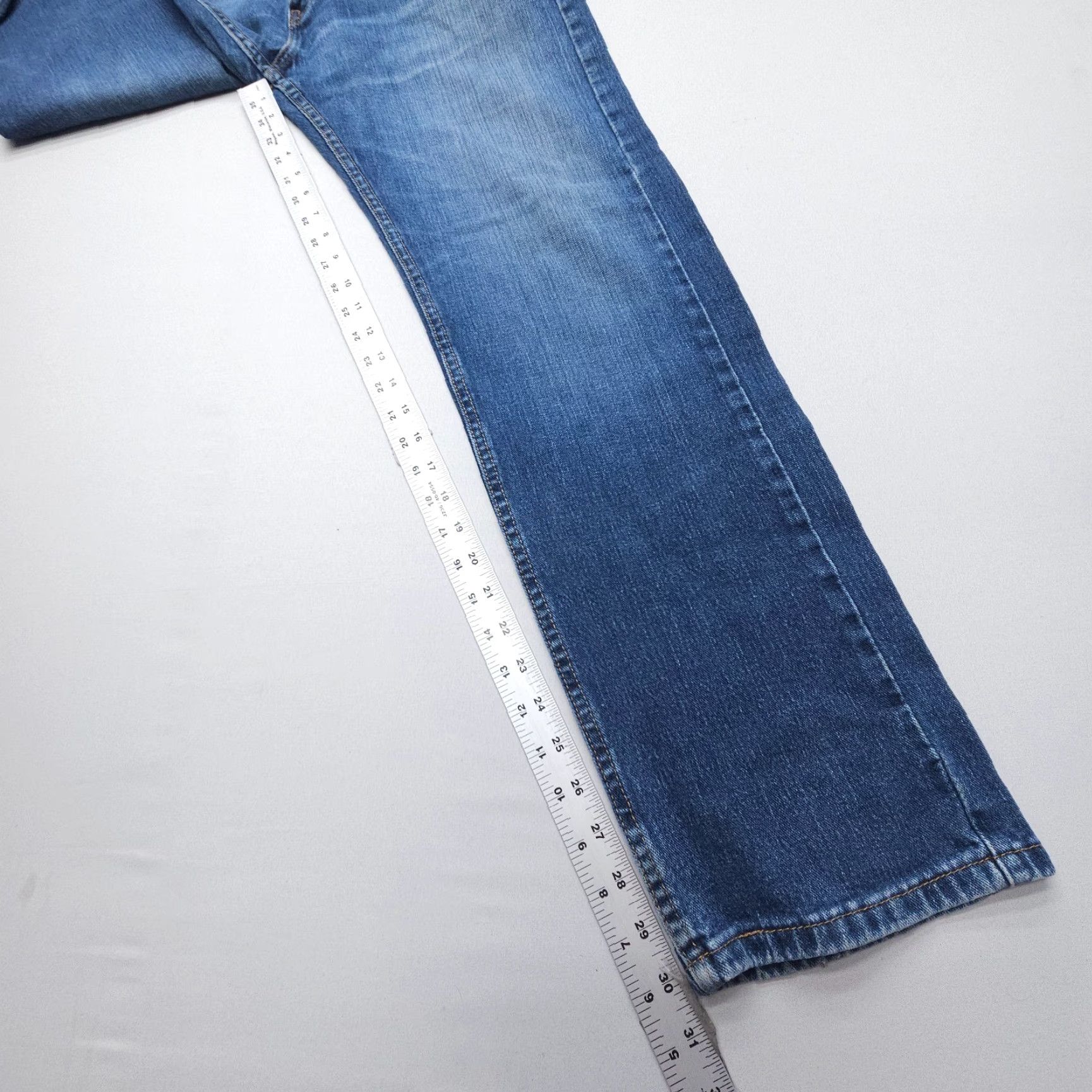 Levi's Levi's 505 Jeans Mens 34 x 30 Inseam Dark Wash Straight Regular Fit 5-Pocket Denim Cotton Blend Blue Size US 34 / EU 50 - 5 Thumbnail
