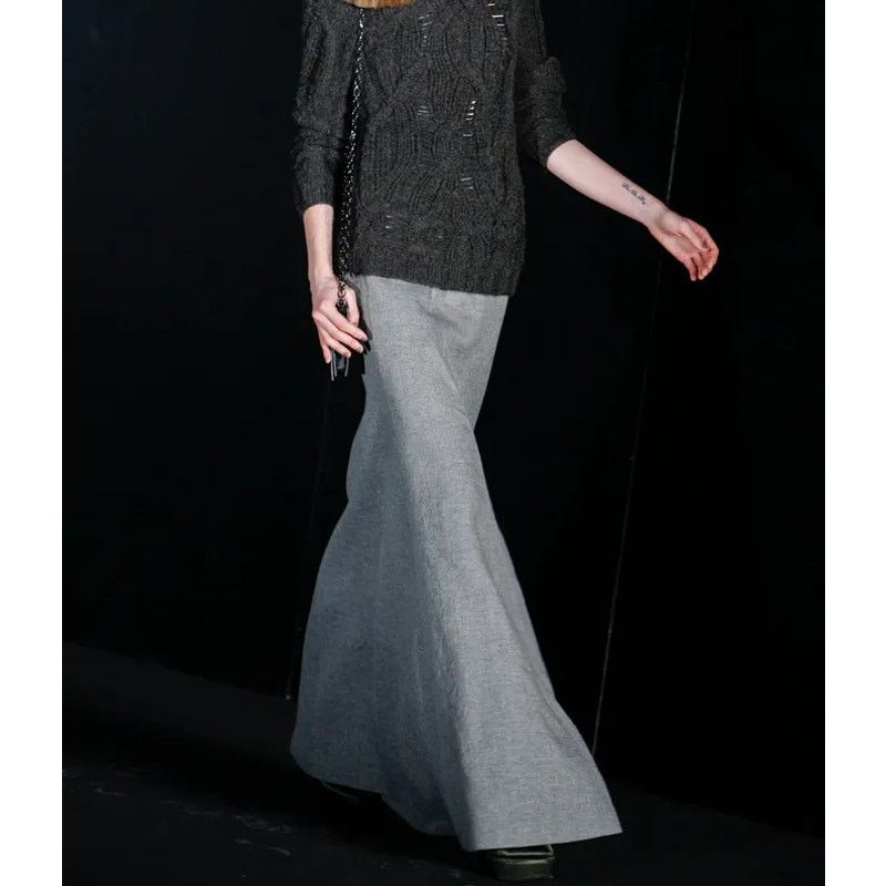 Olivier Theyskens Theyskens' Theory Smutna Mermaid Maxi Skirt Sparkle Sz 4 Size 27" / US 4 / IT 40 - 9 Thumbnail