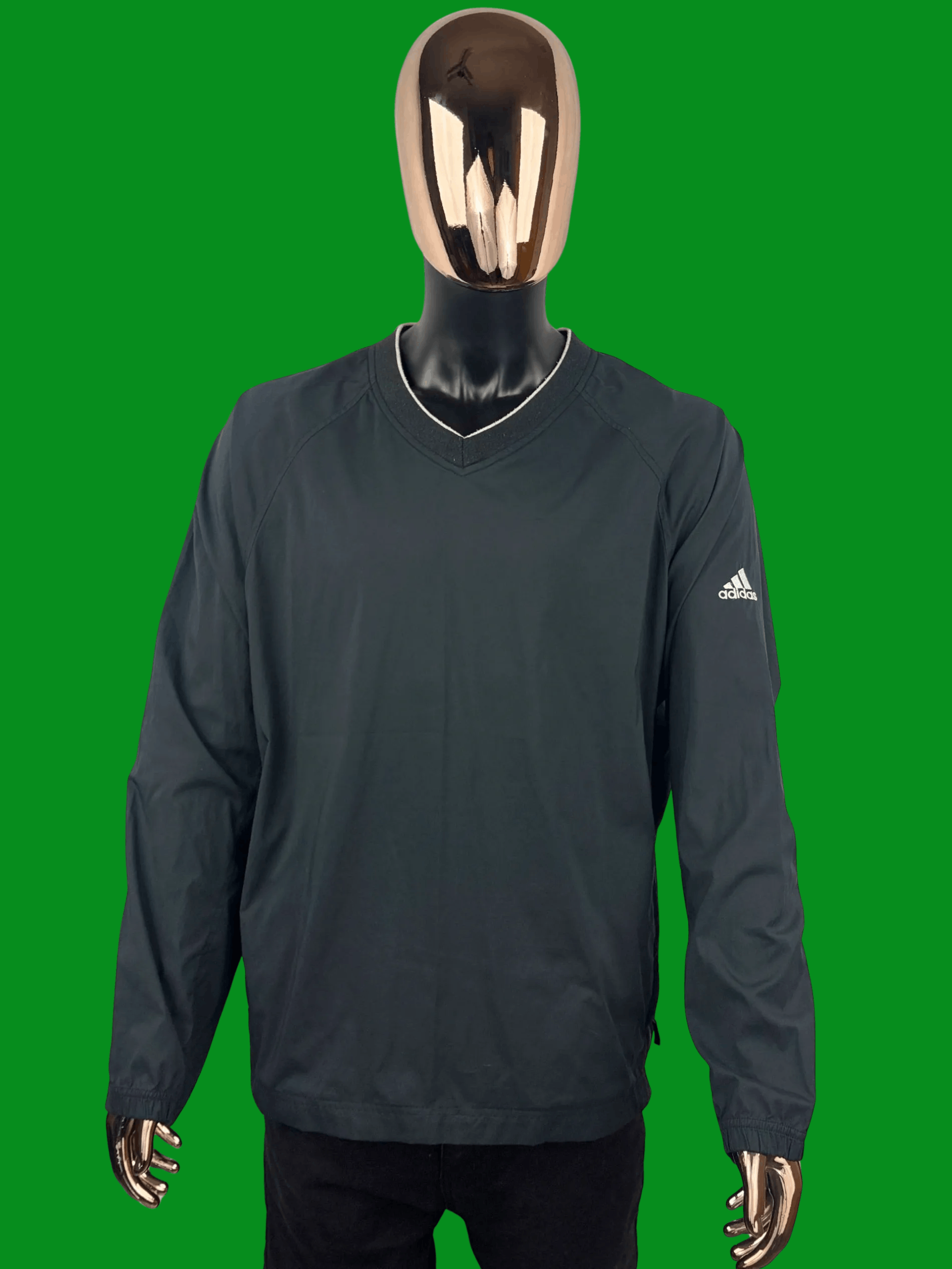 Adidas VTG Adidas Climaproof Pullover V-Neck Windbreaker Size US L / EU 52-54 / 3 - 2 Thumbnail