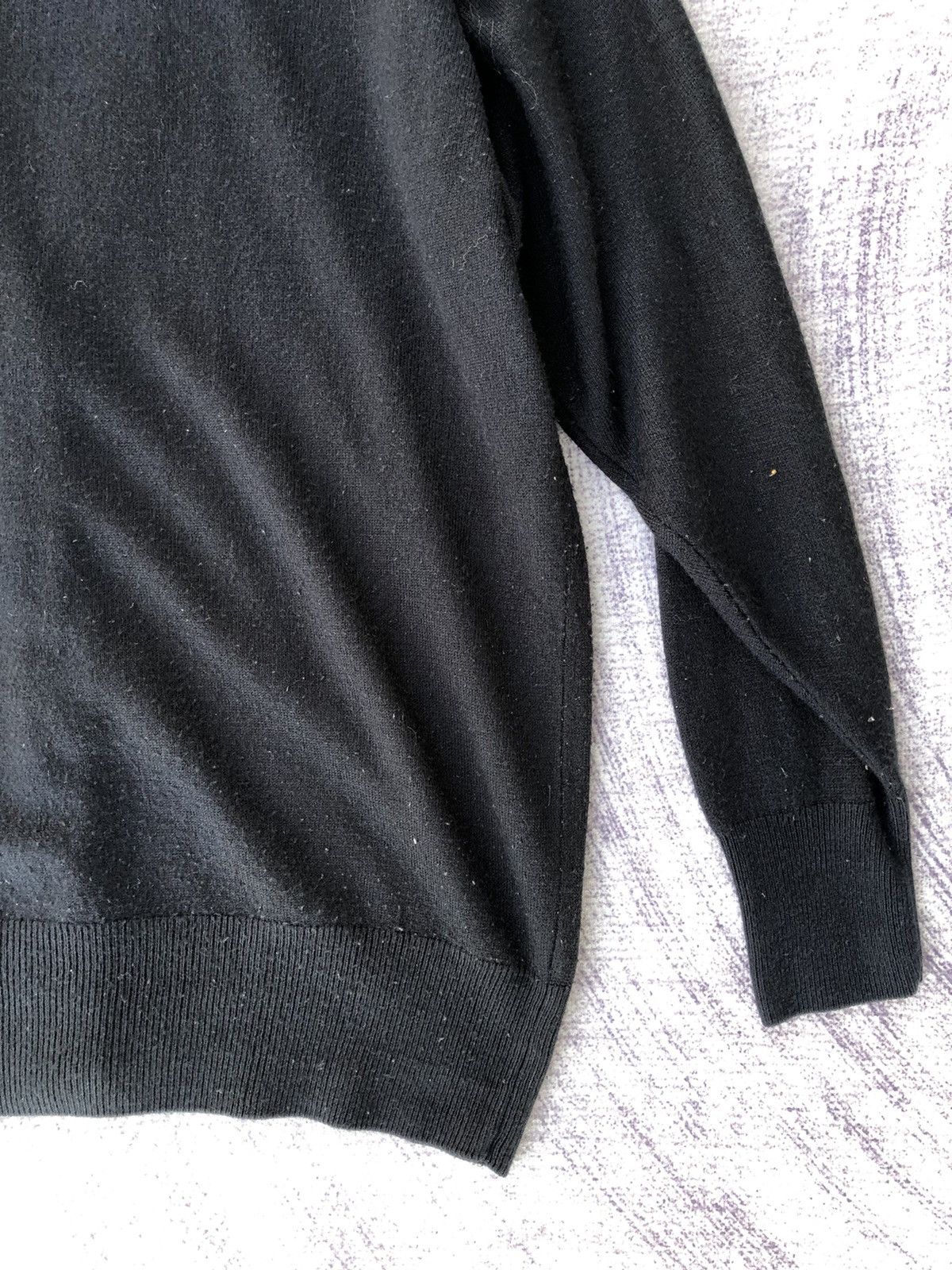Other Black Cardigan V Neck Sweater Long Sleeve Pullover Size US L / EU 52-54 / 3 - 10 Thumbnail