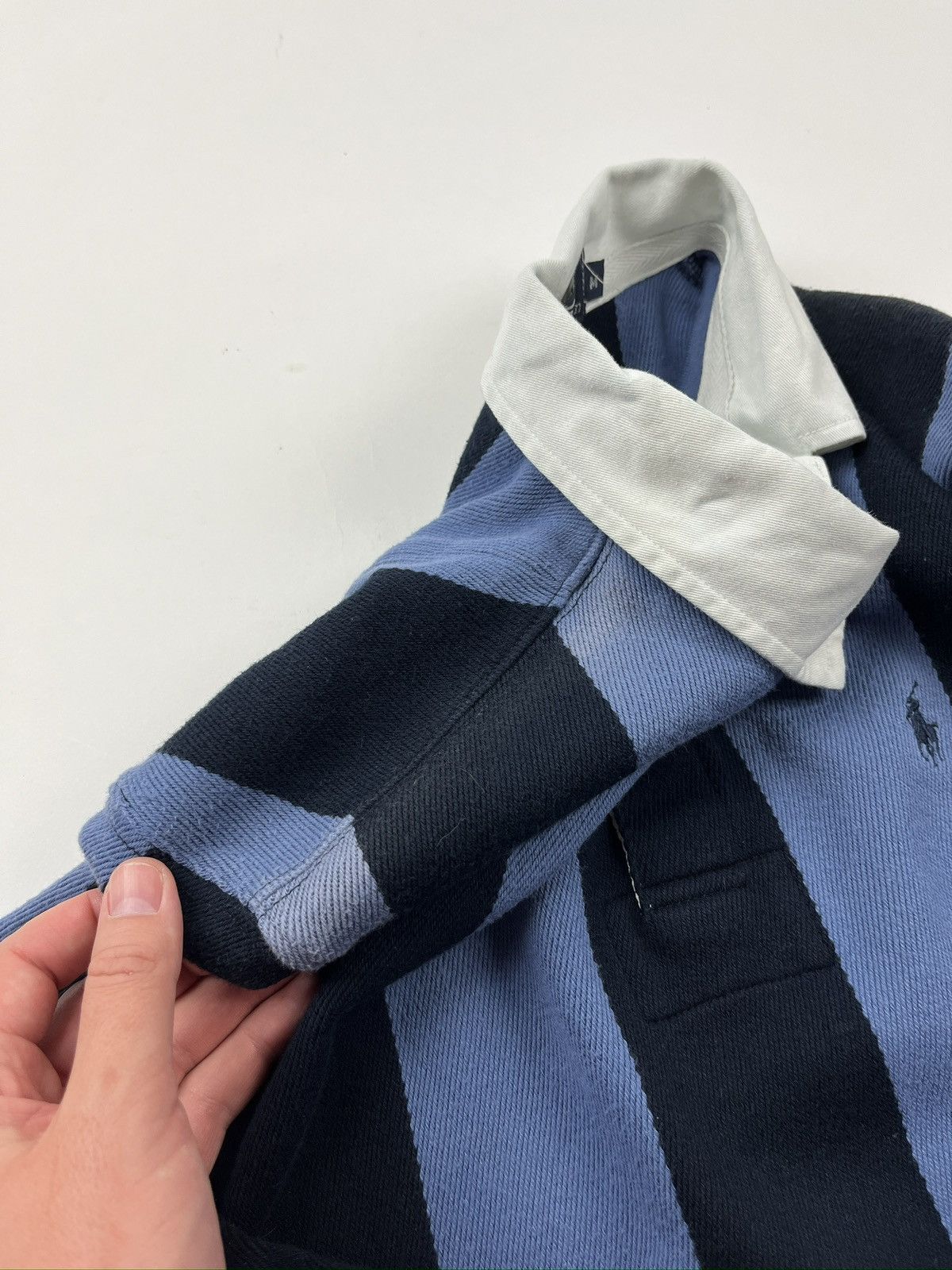 Polo Ralph Lauren Rare🔥90s PRL Chief Keef Rugby Jersey Long Sleeve Polo Shirt Size US M / EU 48-50 / 2 - 11 Thumbnail
