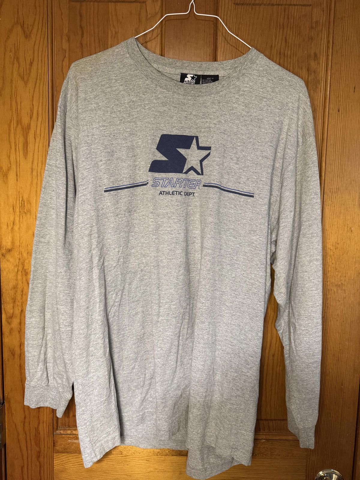 Starter Starter Men's Long Sleeve Athletic Shirt Gray Size Large Size ONE SIZE - 1 Thumbnail