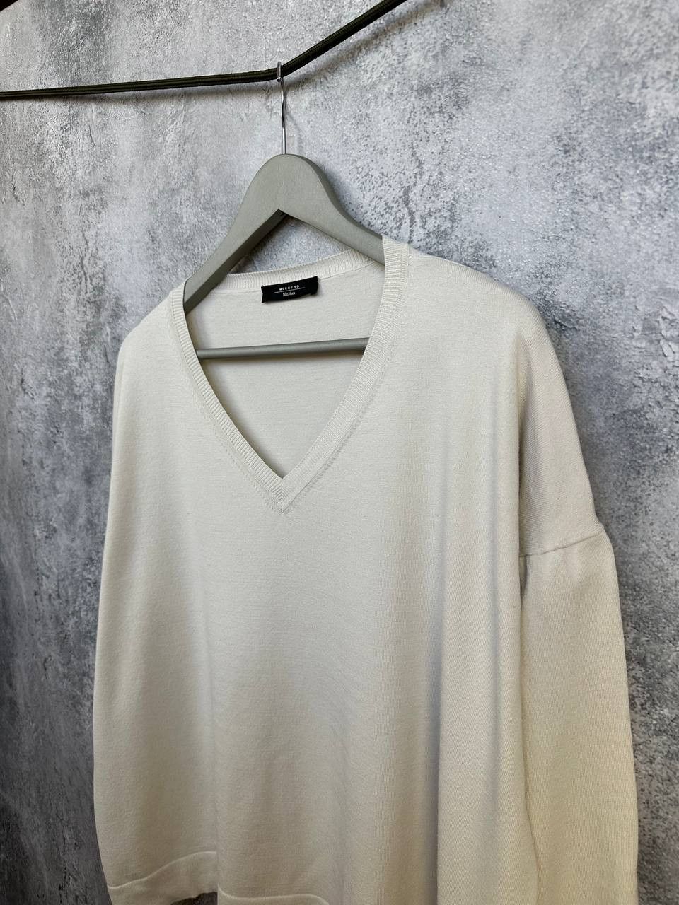 Weekend Max Mara Weekend Max Mara V-Neck Sweater Oversized Jumper Relaxed Size L / US 10 / IT 46 - 5 Thumbnail