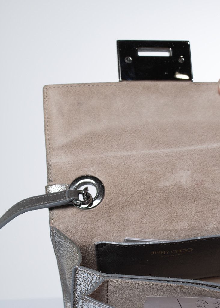 Jimmy Choo Jimmy Choo, Rebel crossbody silver leather bag Size ONE SIZE - 9 Thumbnail