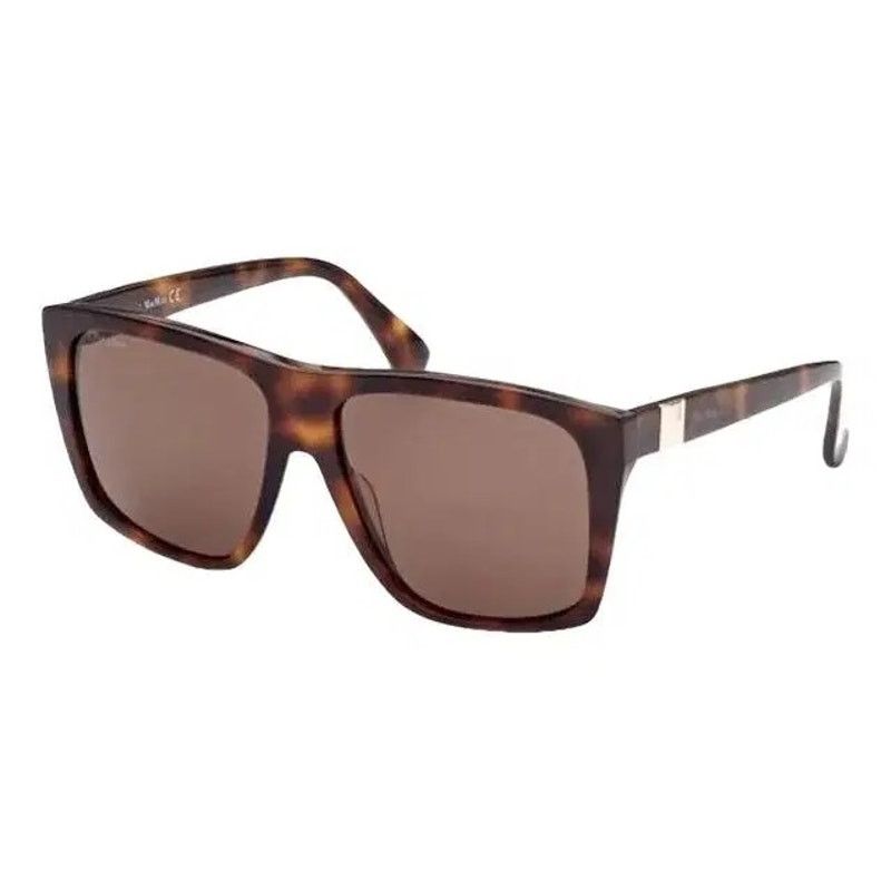 Max Mara NEW MAXMARA Prism Oversize Brown Square Gold Stud Sunglasses Size ONE SIZE - 1 Thumbnail