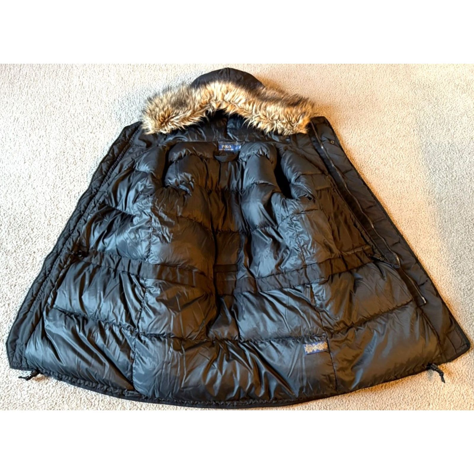 Polo Ralph Lauren VINTAGE Polo Ralph Lauren Coat Parka Mens Black Down Hooded Long XL?? Size US L / EU 52-54 / 3 - 4 Thumbnail