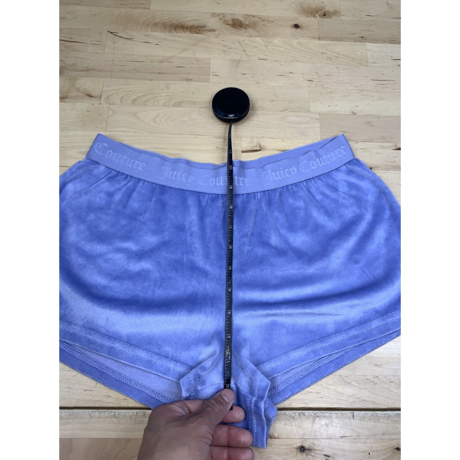 Juicy Couture Juicy Couture Sleep Shorts Womens M Velour Blue Lavender Solid Sleep Shorts Velour Womens M Juicy Couture Size 32" / US 10 / IT 46 - 4 Thumbnail