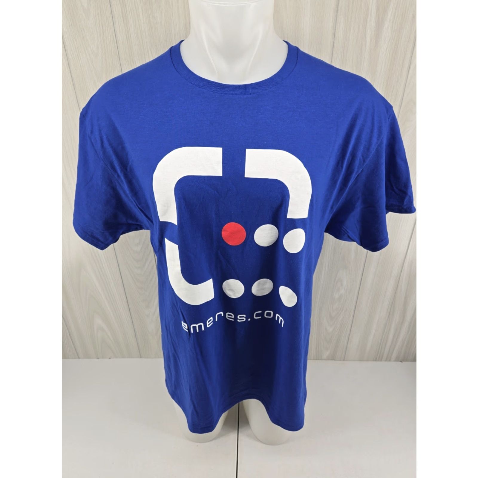 Hanes Emeres Men's T Shirt Size Large Blue Short Sleeve Regular Fit Hanes Shirt Mens L Blue 90s? Size US L / EU 52-54 / 3 - 2 Thumbnail