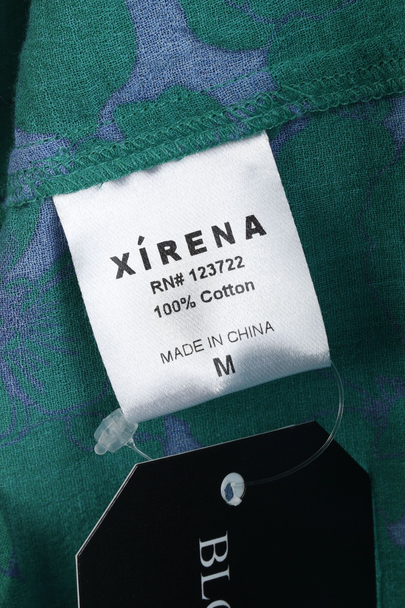 Xirena Xirena Blue Green Floral Button Up Shirt Size M / US 6-8 / IT 42-44 - 9 Thumbnail