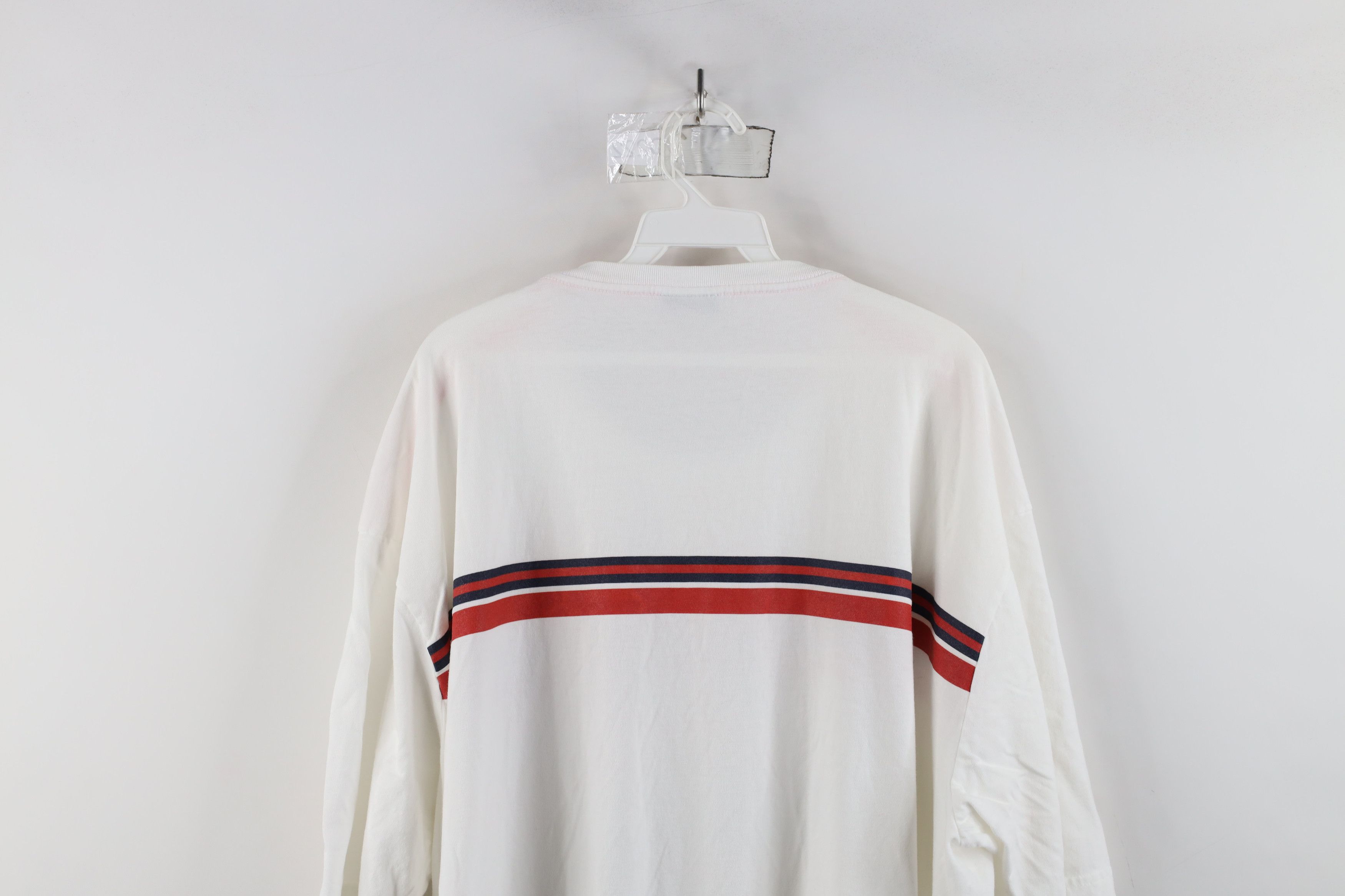 Tommy Hilfiger × Vintage Vintage Tommy Hilfiger Striped Short Sleeve T-Shirt White Size US XXL / EU 58 / 5 - 10 Thumbnail