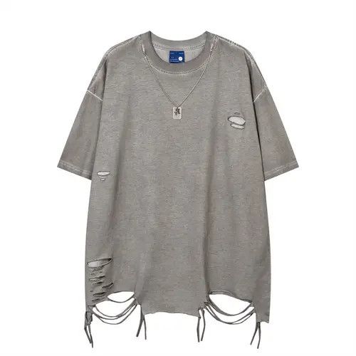 Other Street Fashion Distressed Necklace Ripped T-shirt Size US L / EU 52-54 / 3 - 7 Thumbnail
