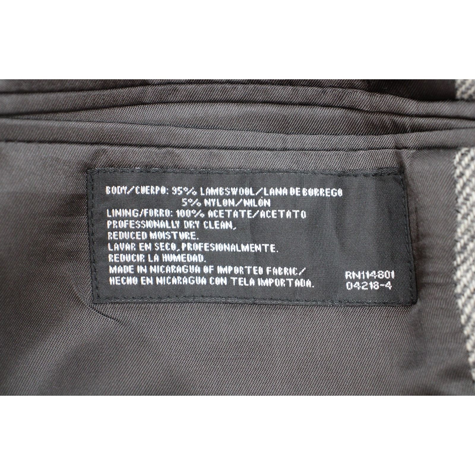 Stafford Stafford Blazer Men's Size 40S Single Breasted Notch Lapel Size 40S - 8 Thumbnail