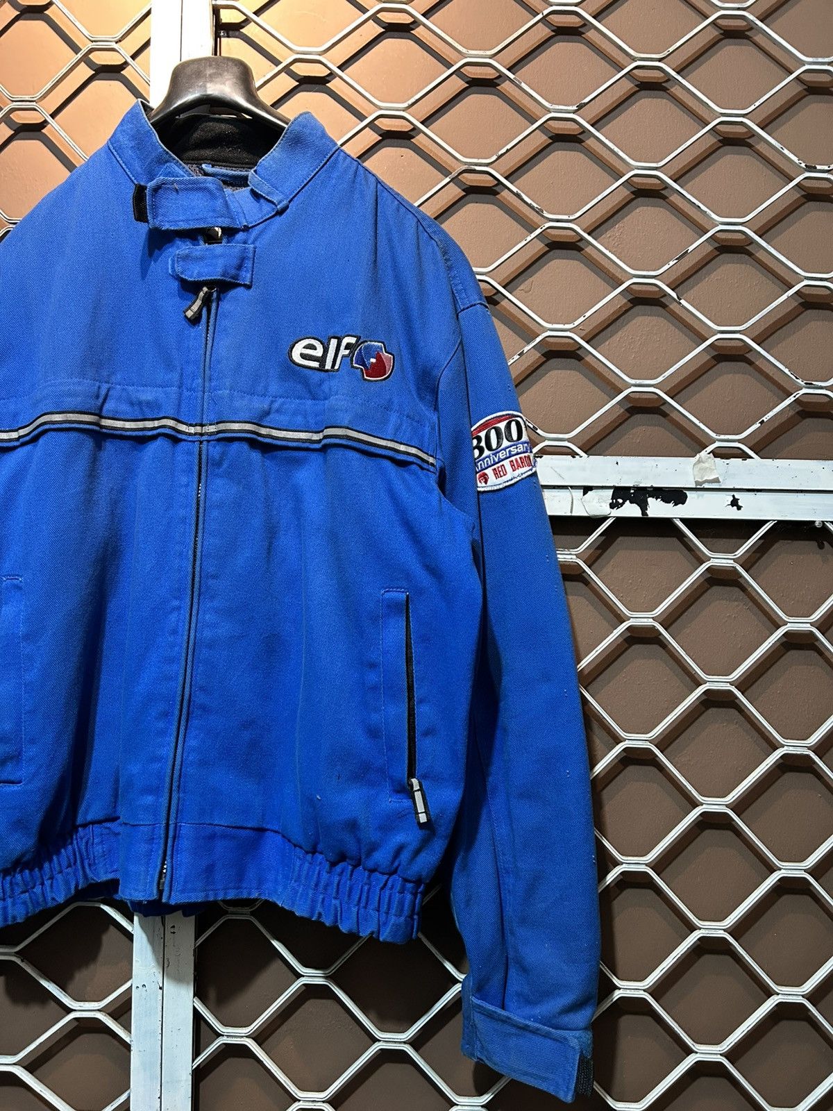 Vintage Vintage ELF aniversary 300 red baron motorcycle jacket Size US XL / EU 56 / 4 - 3 Thumbnail