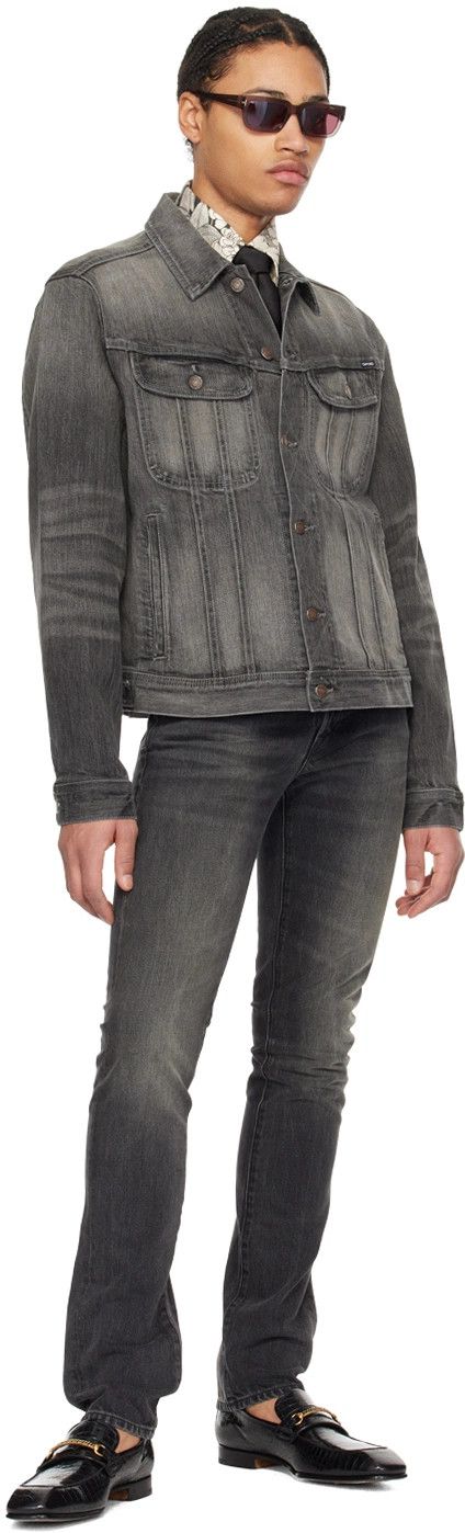 Tom Ford o1loc1c1225 Denim Jacket in Grey Size US XXL / EU 58 / 5 - 5 Thumbnail