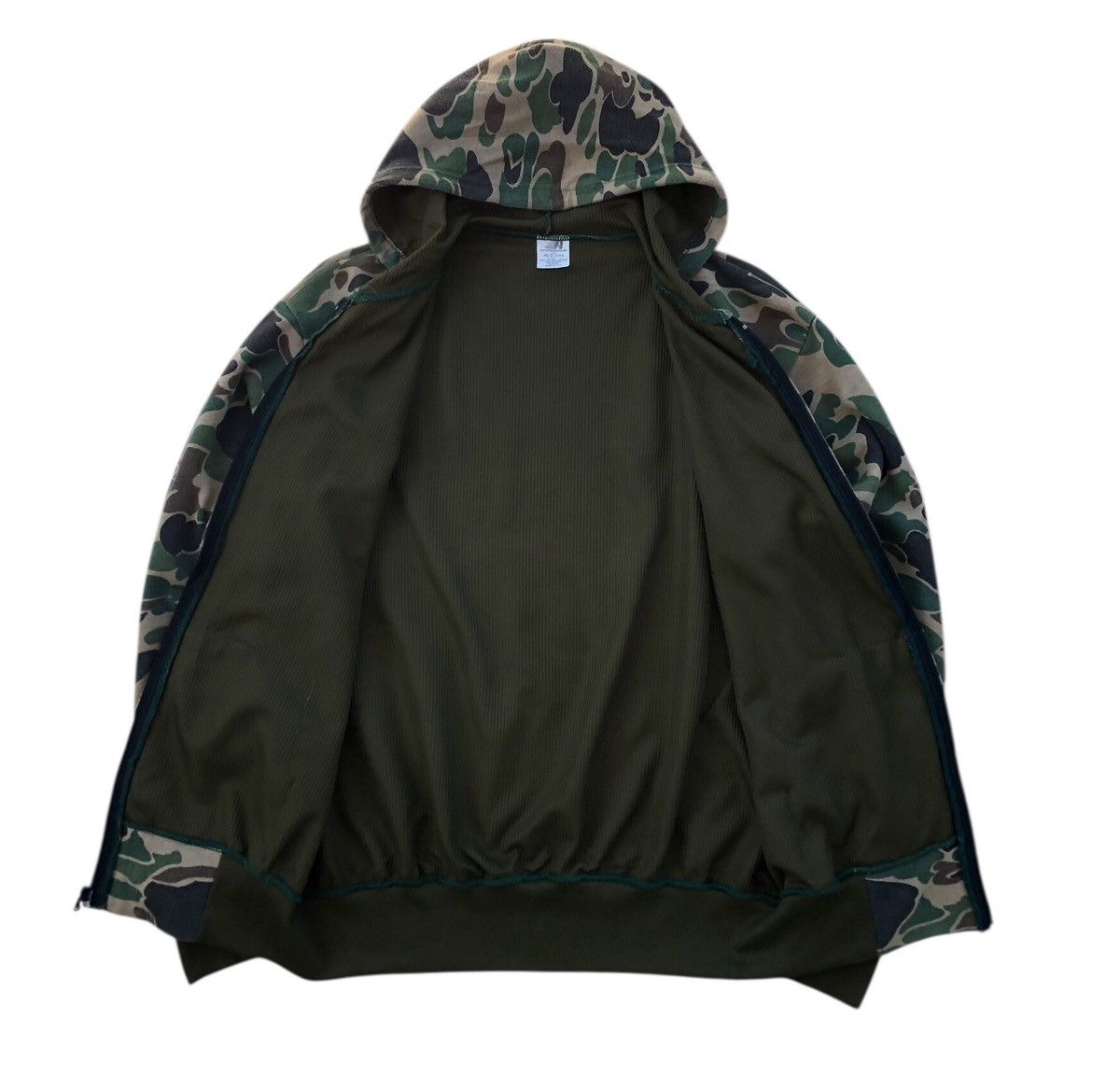 Vintage VINTAGE 70's DUCK CAMOUFLAGE FULL ZIPPER AMERICAN SPORTSWEAR Size US L / EU 52-54 / 3 - 5 Thumbnail