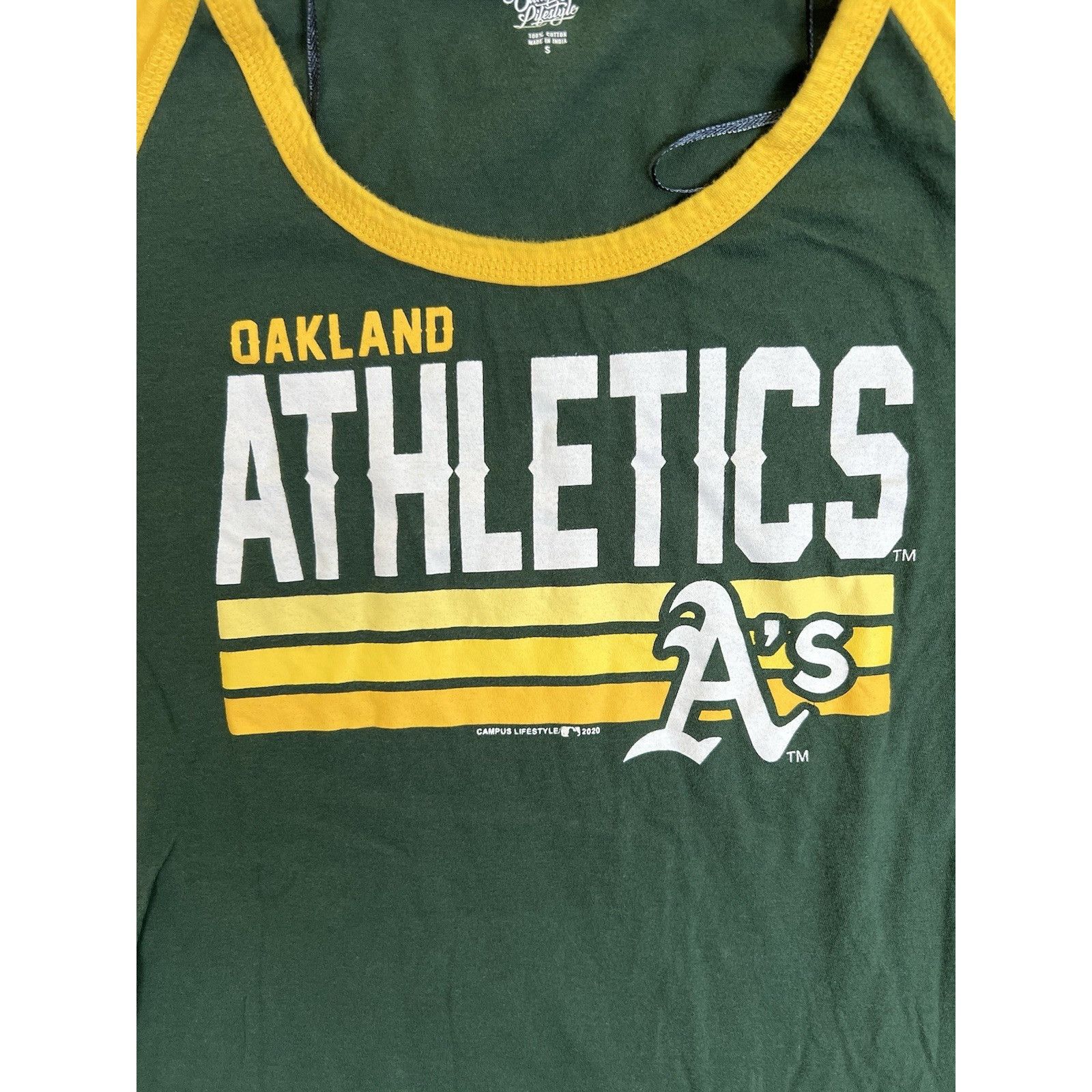 Other Oakland Athletics Women’s Raglan 3/4 Sleeve Shirt Size Small Size S / US 4 / IT 40 - 2 Thumbnail