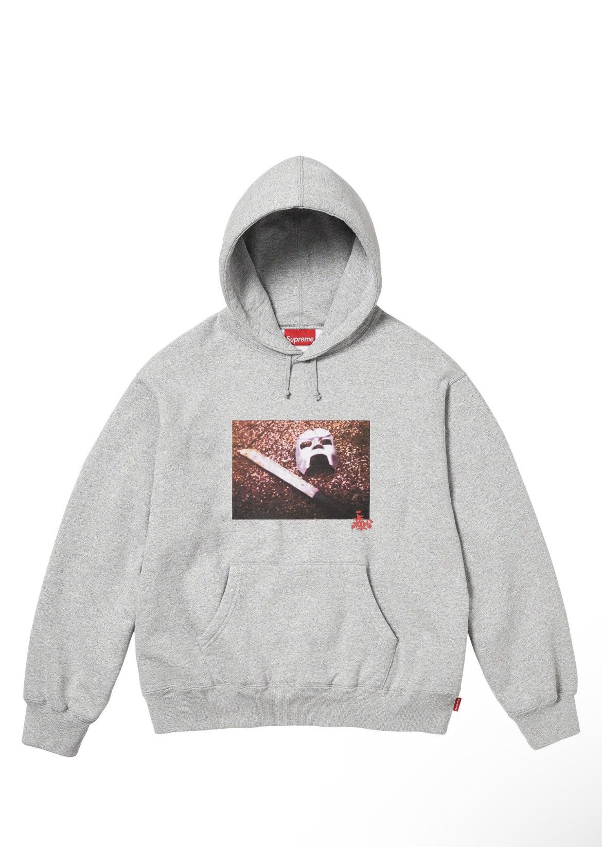image of Mf Doom Heather Gray Hoodie Fw23 in Grey, Men's (Size Medium)