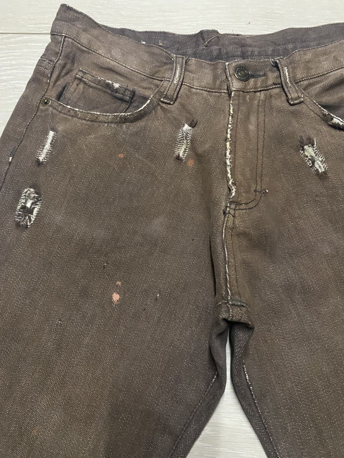 Japanese Brand Vintage Japanese Brand Distressed SLim Fit Streetwear Jeans Size US 29 - 7 Thumbnail