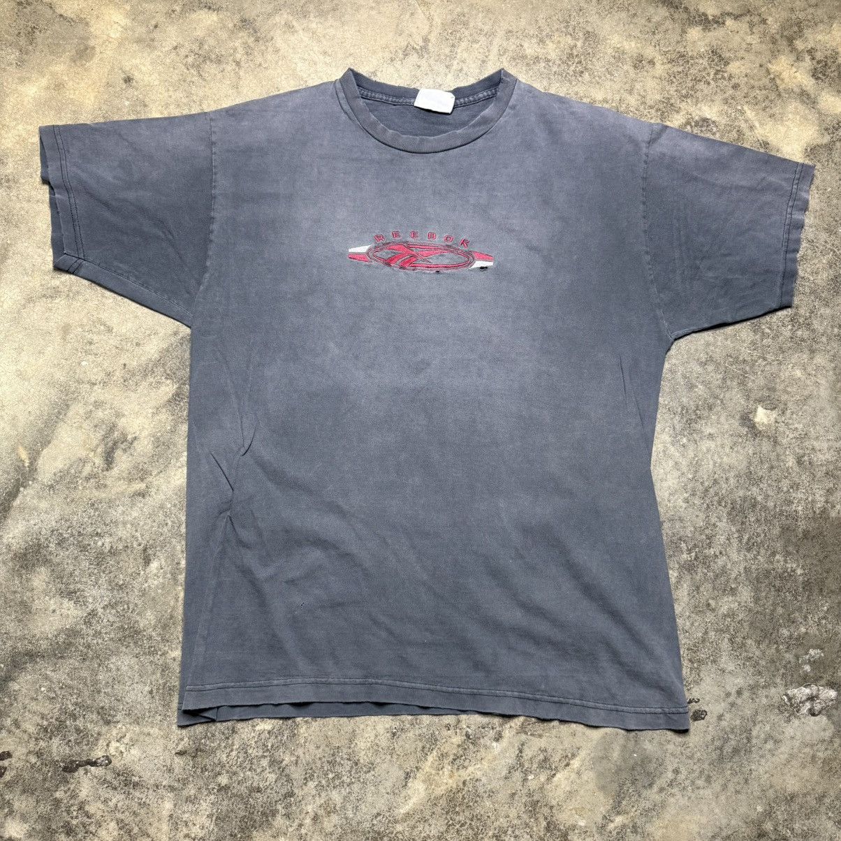vintage reebok faded athletics baggy thrashed tshirt