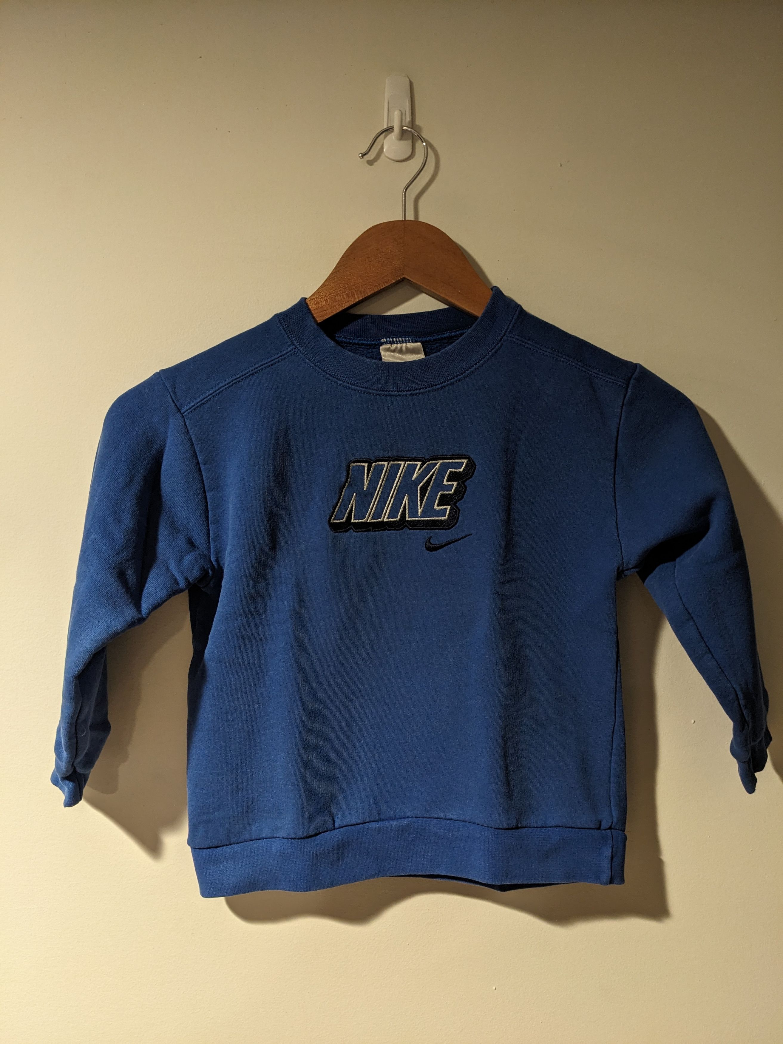 Nike × Vintage Vintage Y2K Nike Spell Out Mini Swoosh 8 Months Sweatshirt Size US M / EU 48-50 / 2 - 1 Thumbnail