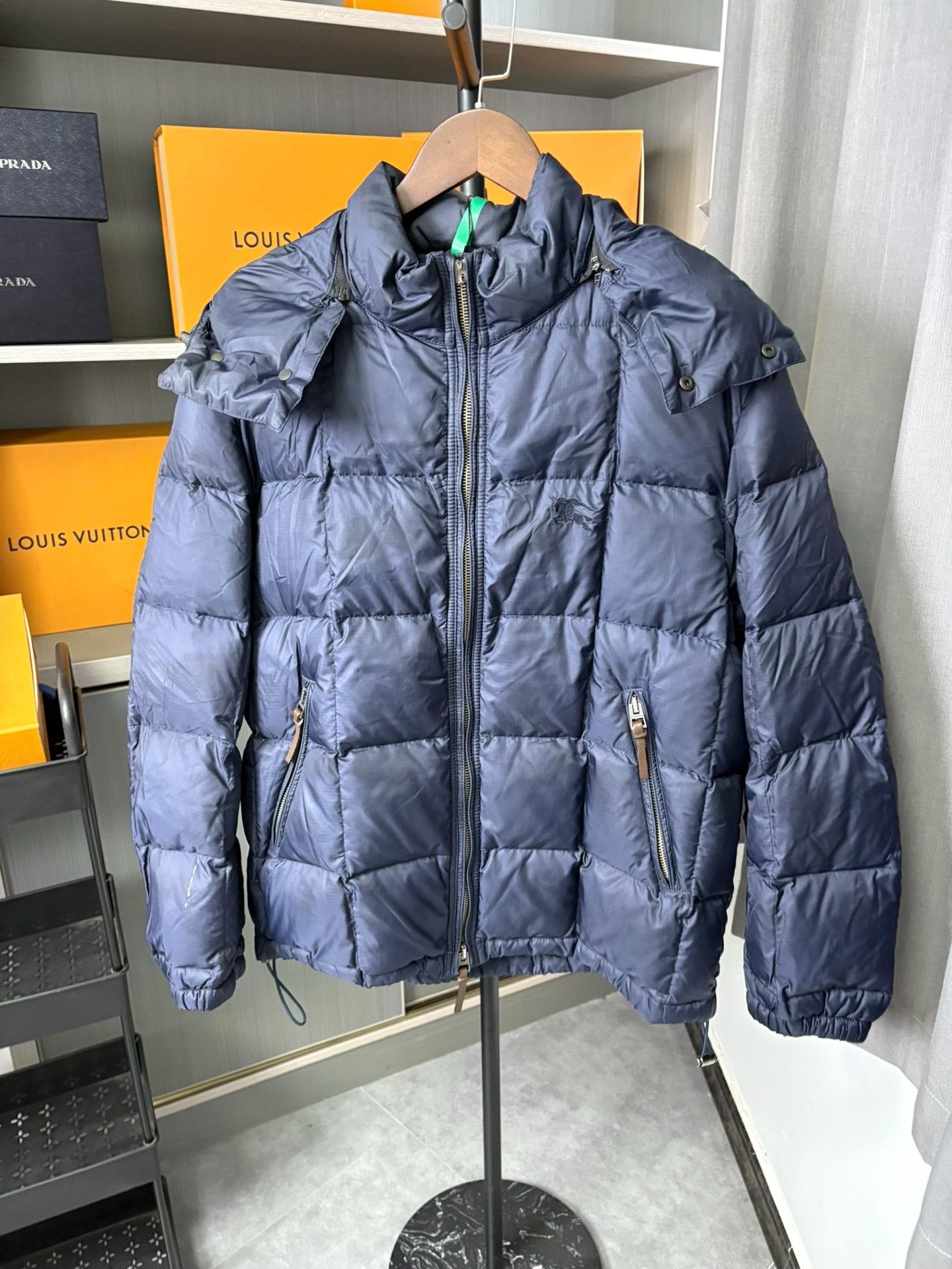 Burberry Burberry Down Blue Heavy Coat L Men Size US L / EU 52-54 / 3 - 1 Thumbnail
