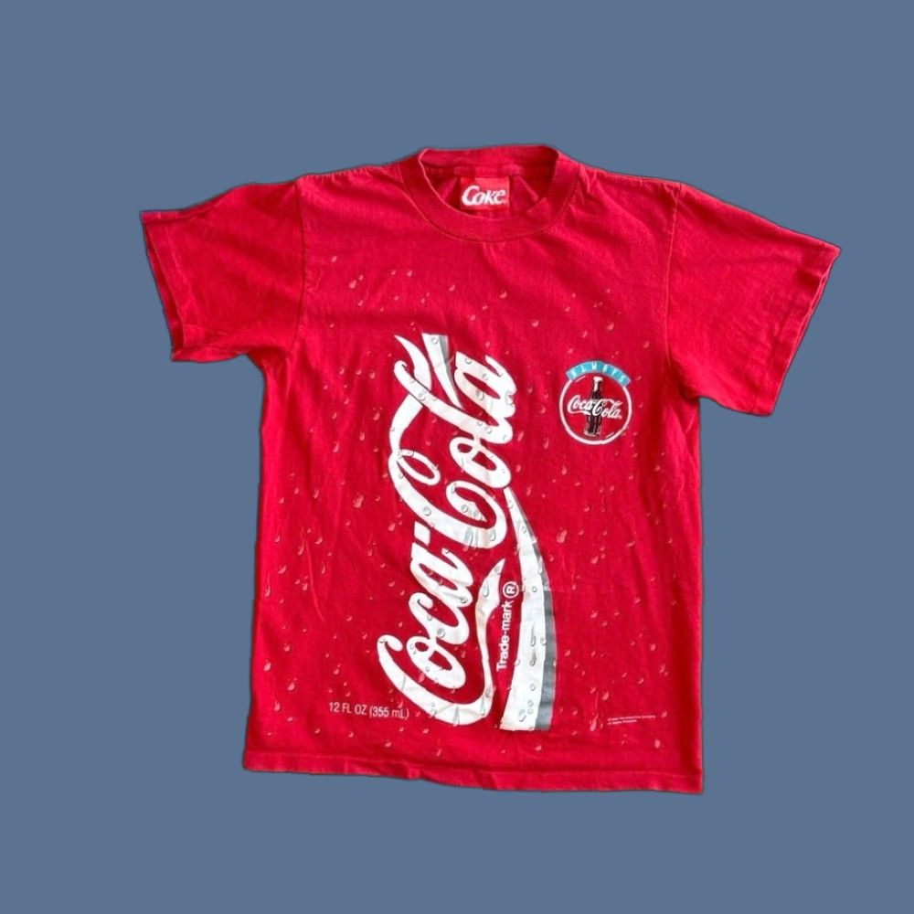 Doublet VINTAGE Coca Cola AOP T-Shirt Mens Small Red 90s 1994 Double Sided Made In USA Short Sleeve Graphic Print Size US S / EU 44-46 / 1 - 1 Thumbnail