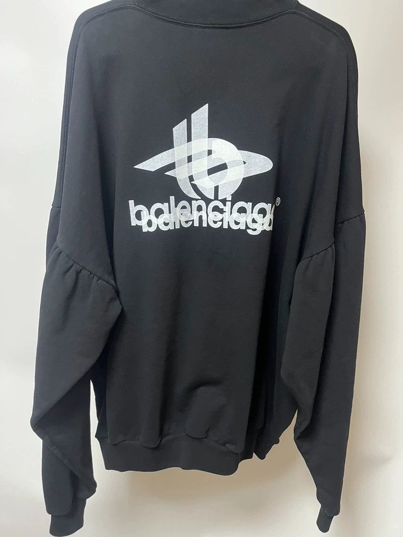 Balenciaga Balenciaga Black Phantom Pullover Long Sleeve Sweater Size US M / EU 48-50 / 2 - 2 Thumbnail