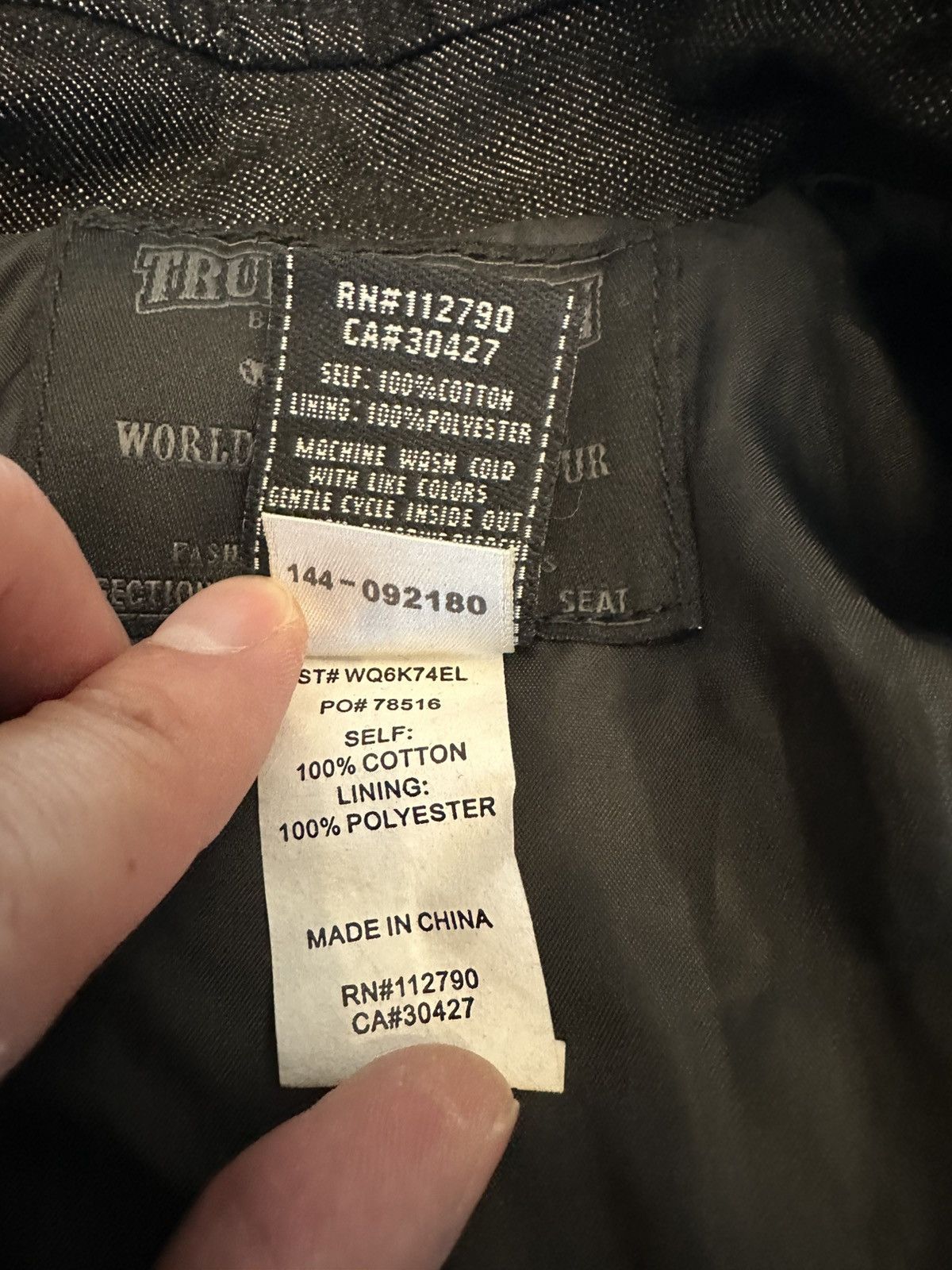 True Religion True Religion Women’s Moto Denim Jacket-Size Medium Size M / US 6-8 / IT 42-44 - 5 Thumbnail