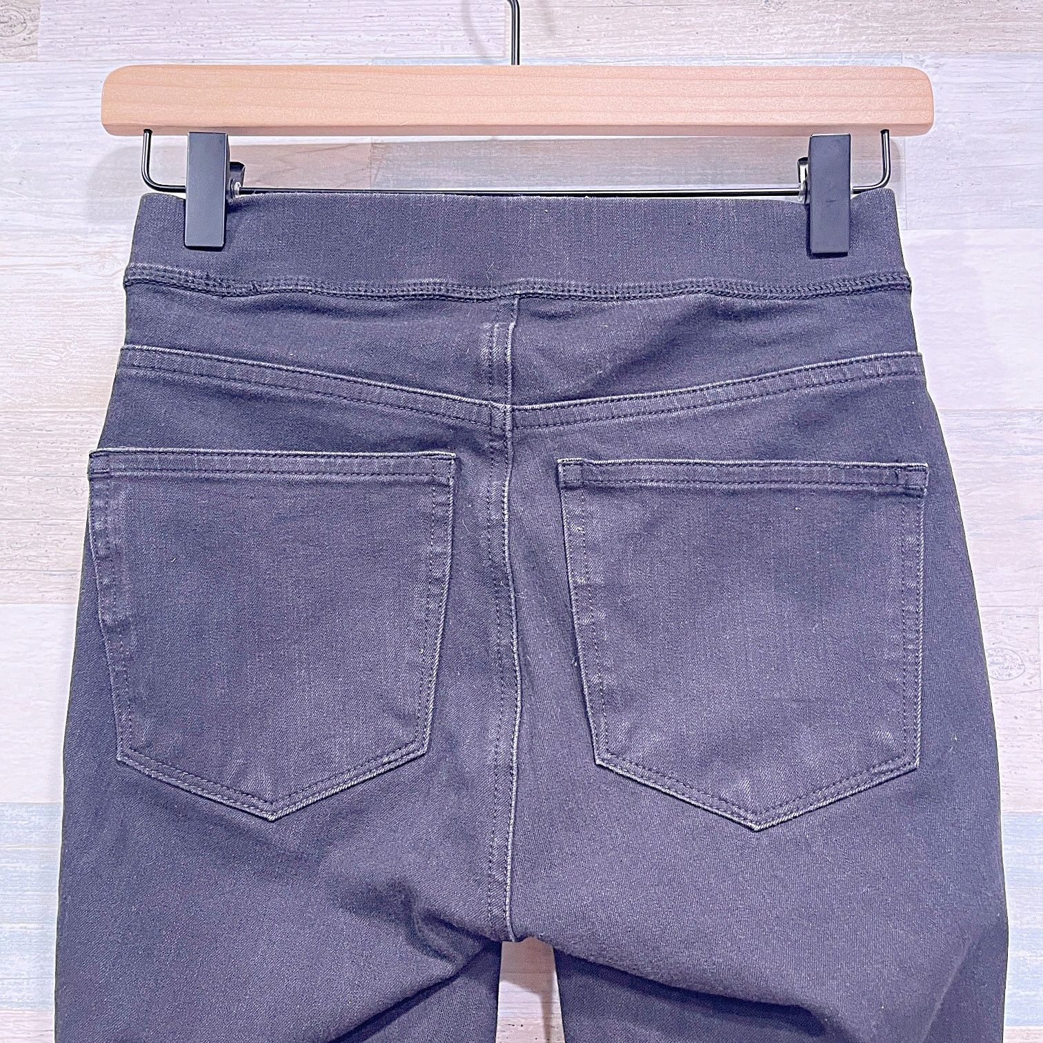 J.Crew J CREW Pull On Toothpick Skinny Jeans Black Womens 24 Size 24" / US 00 / IT 34 - 4 Thumbnail