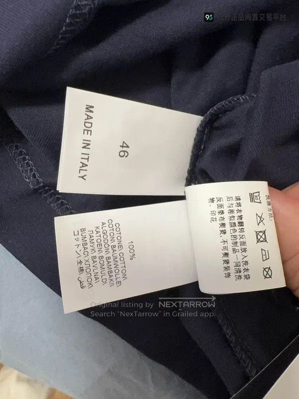 Brunello Cucinelli Brunello Cucinelli Men's Letter Print Crew Neck T. Size US M / EU 48-50 / 2 - 2 Thumbnail