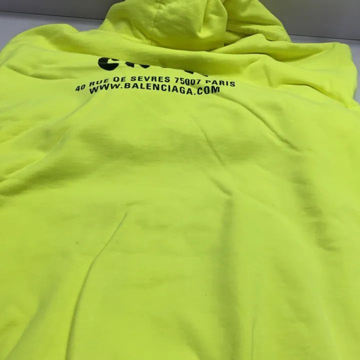 Other Balenciaga Bright Yellow Logo Hoodie for Women 0079-2507 Size M / US 6-8 / IT 42-44 - 9 Thumbnail