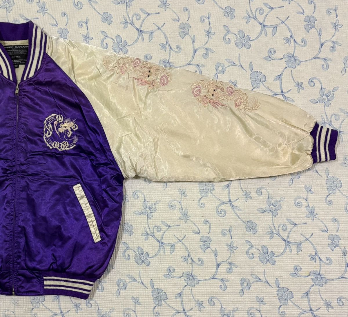 Japanese Brand Sukajan Airborne Embroidery Dragon Size US L / EU 52-54 / 3 - 3 Thumbnail