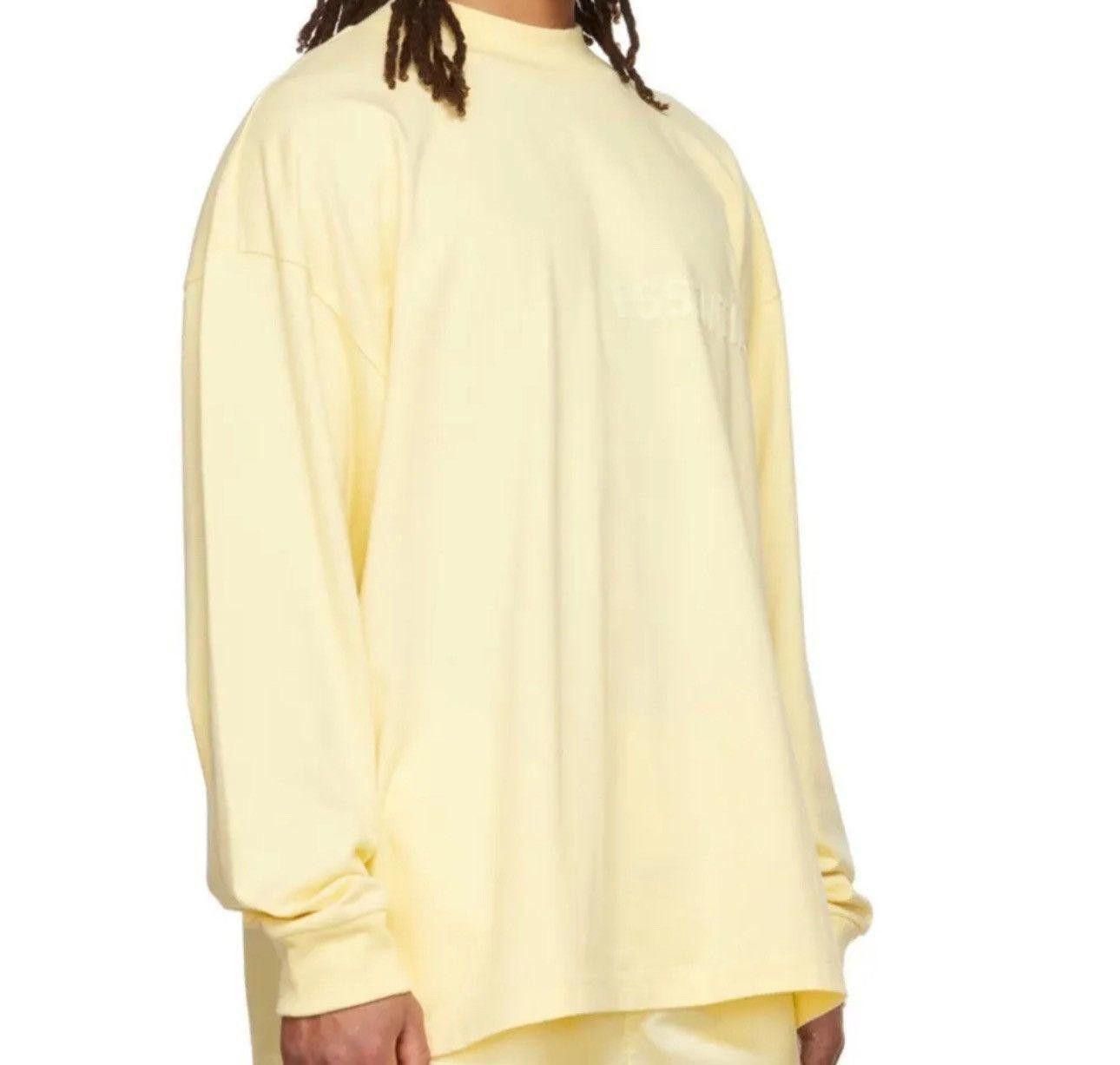 Fear of God Fear of God Essentials L/S Tee Canary Size Medium Size US M / EU 48-50 / 2 - 6 Thumbnail