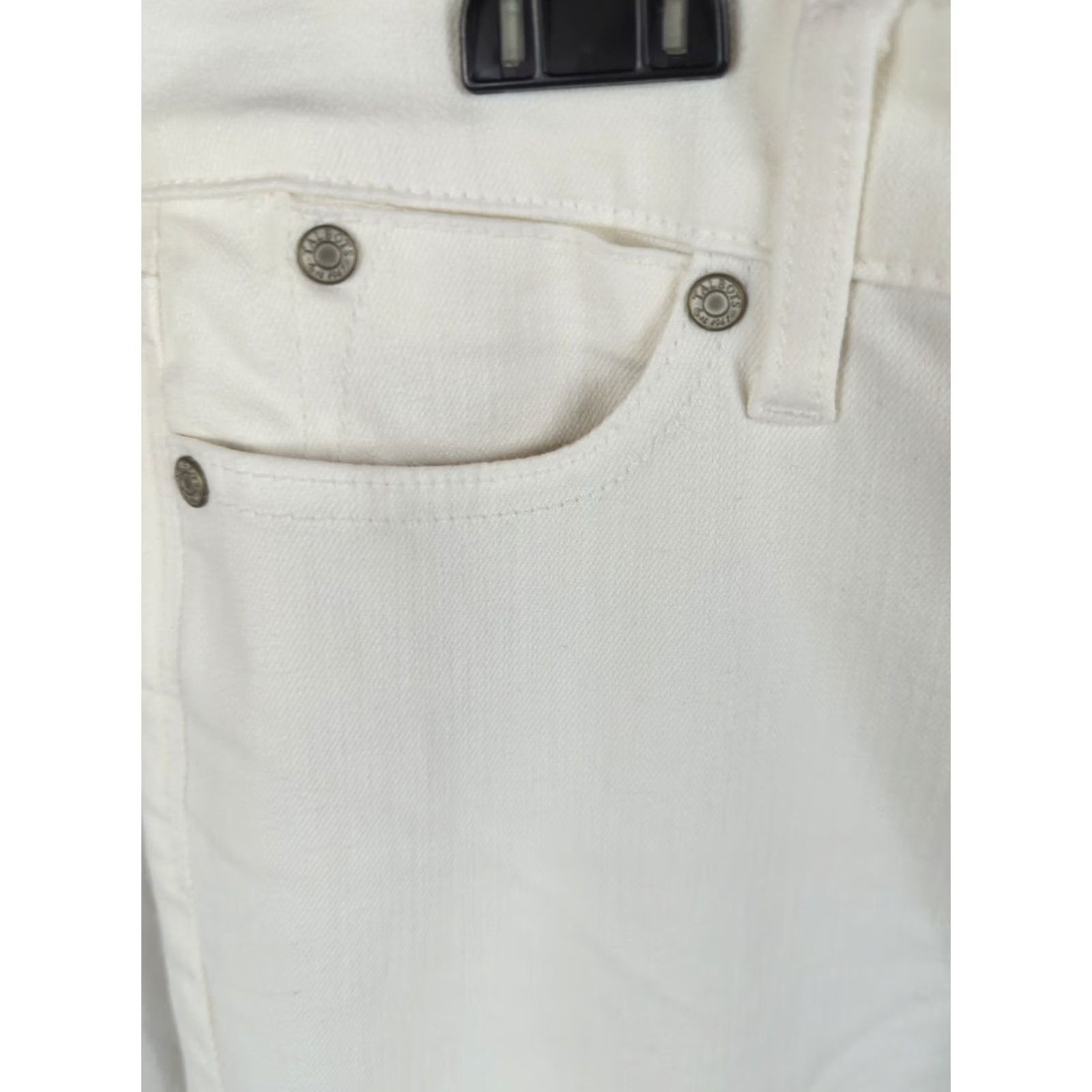 Talbots TALBOTS Jeans White Denim Slimming Flawless 5-Pocket Bootcut 2P Petite Women Jeans White Five-Pocket Zip Slim Fit Beach Preppy Mens Girls Size 26" / US 2 / IT 38 - 2 Thumbnail