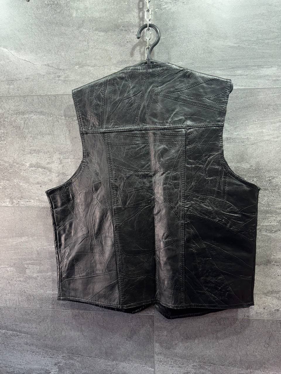 Vintage Giovanni Navarre Leather Biker Vest Jacket Size US L / EU 52-54 / 3 - 15 Thumbnail