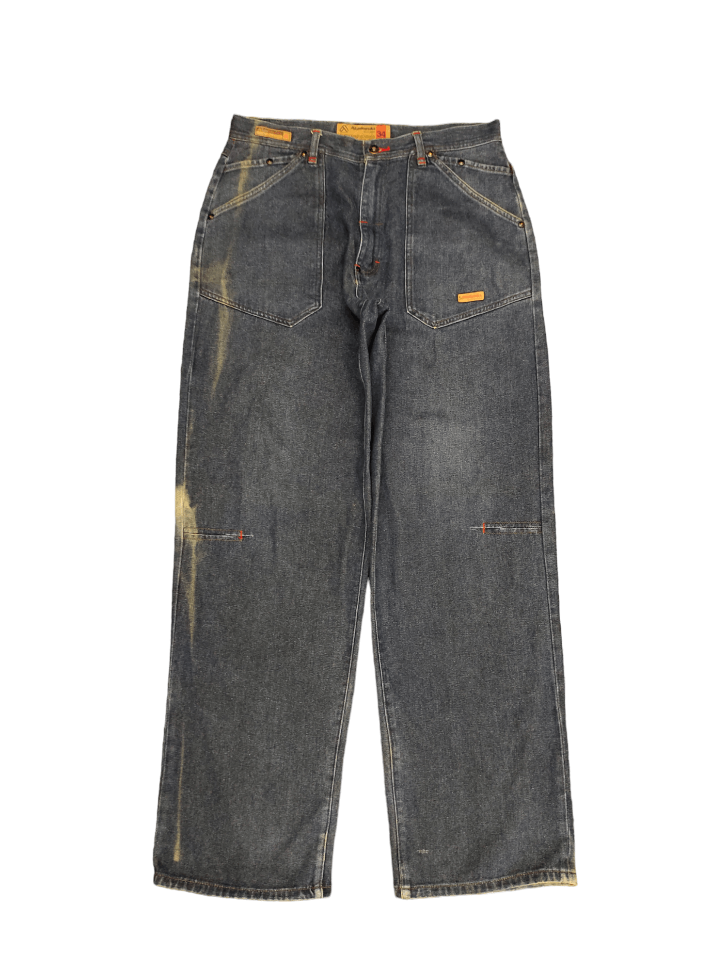 Akademiks Akademiks Distressed Color Wide Leg Denim Y2k Baggy Jean Size US 34 / EU 50 - 8 Thumbnail