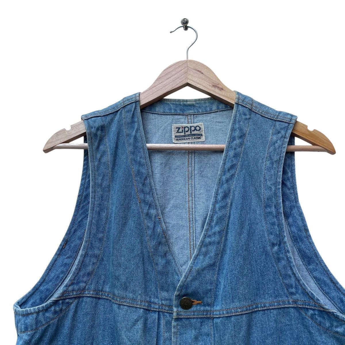 Vintage 💥Vintage Zippo Vest Denim Jacket Size US M / EU 48-50 / 2 - 3 Thumbnail