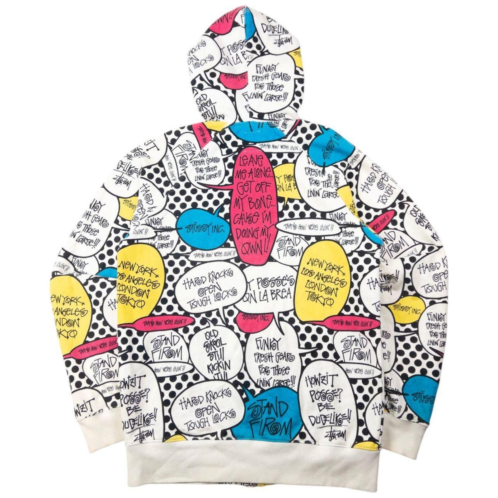 Stussy Vintage 2000s Stussy Speech Bubble Zip Up Hoodie Size L Size US L / EU 52-54 / 3 - 2 Thumbnail