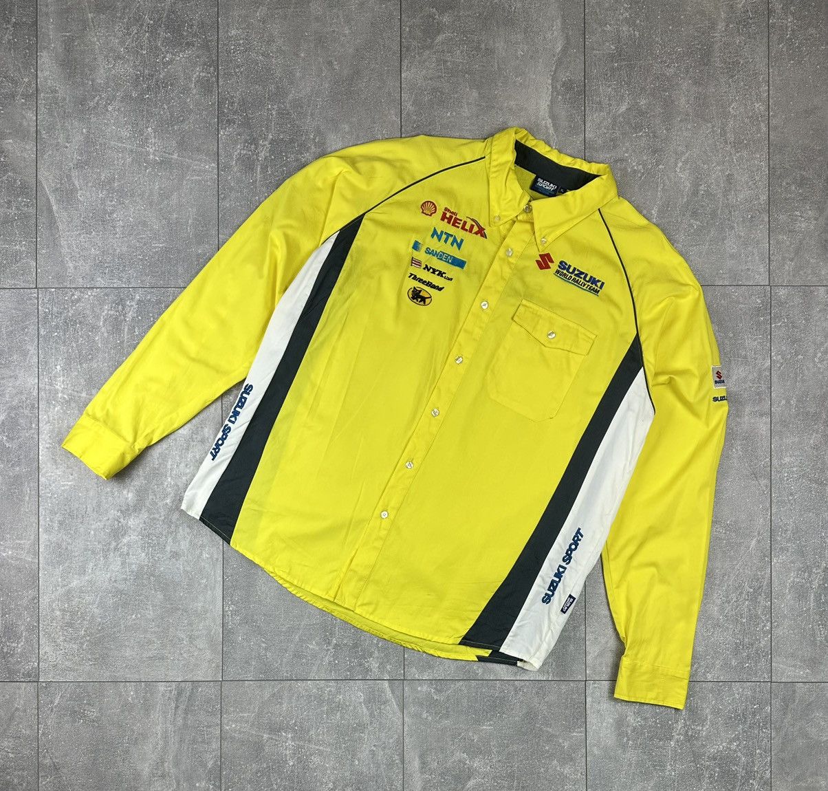 Other Suzuki World Rally Team Sport Yellow Shirt Button Up Size US XL / EU 56 / 4 - 2 Thumbnail