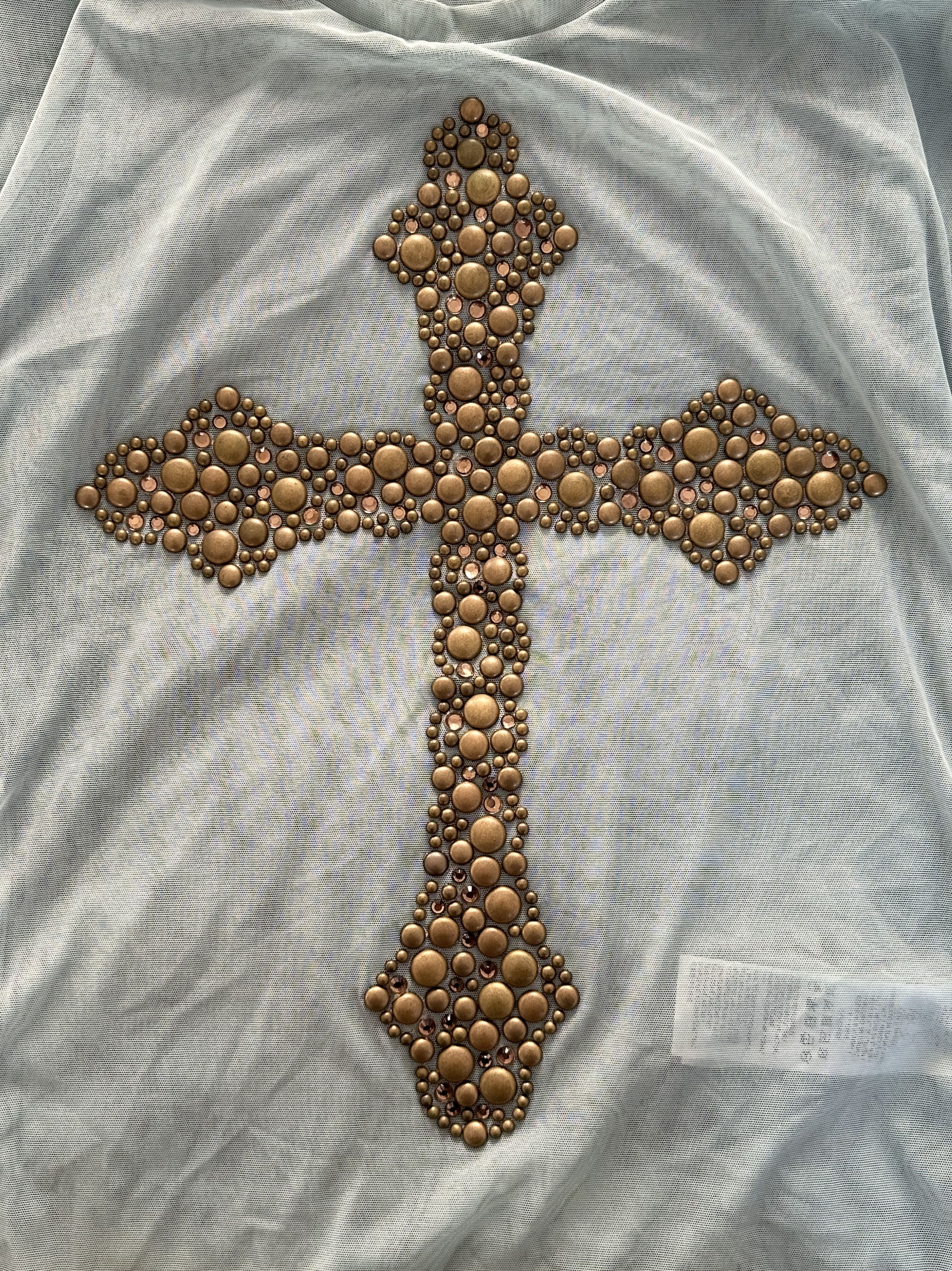 Blumarine Blumarine Tulle Studded Cross Tee Size S / US 4 / IT 40 - 5 Thumbnail