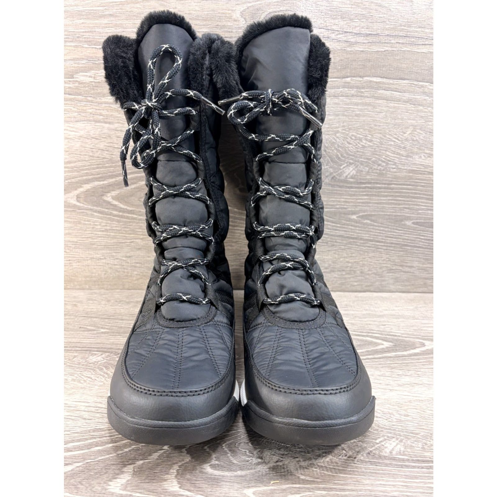 SOREL Sorel Whitney II Plus Tall Waterproof Lace Up Snow Boot Women 11 Black Winter Size US 9 / IT 39 - 2 Thumbnail