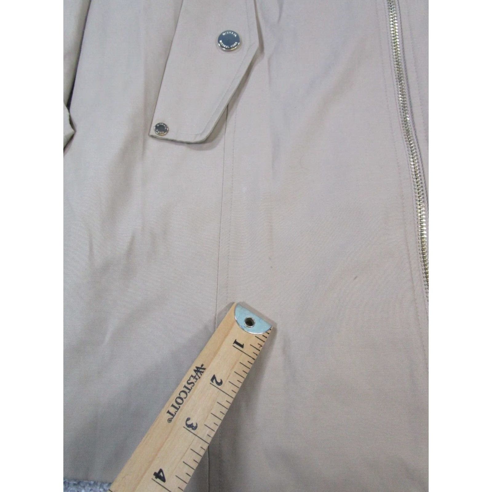 Michael Kors Michael Kors Jacket Womens Medium Khaki Cotton Blend Size M / US 6-8 / IT 42-44 - 4 Thumbnail