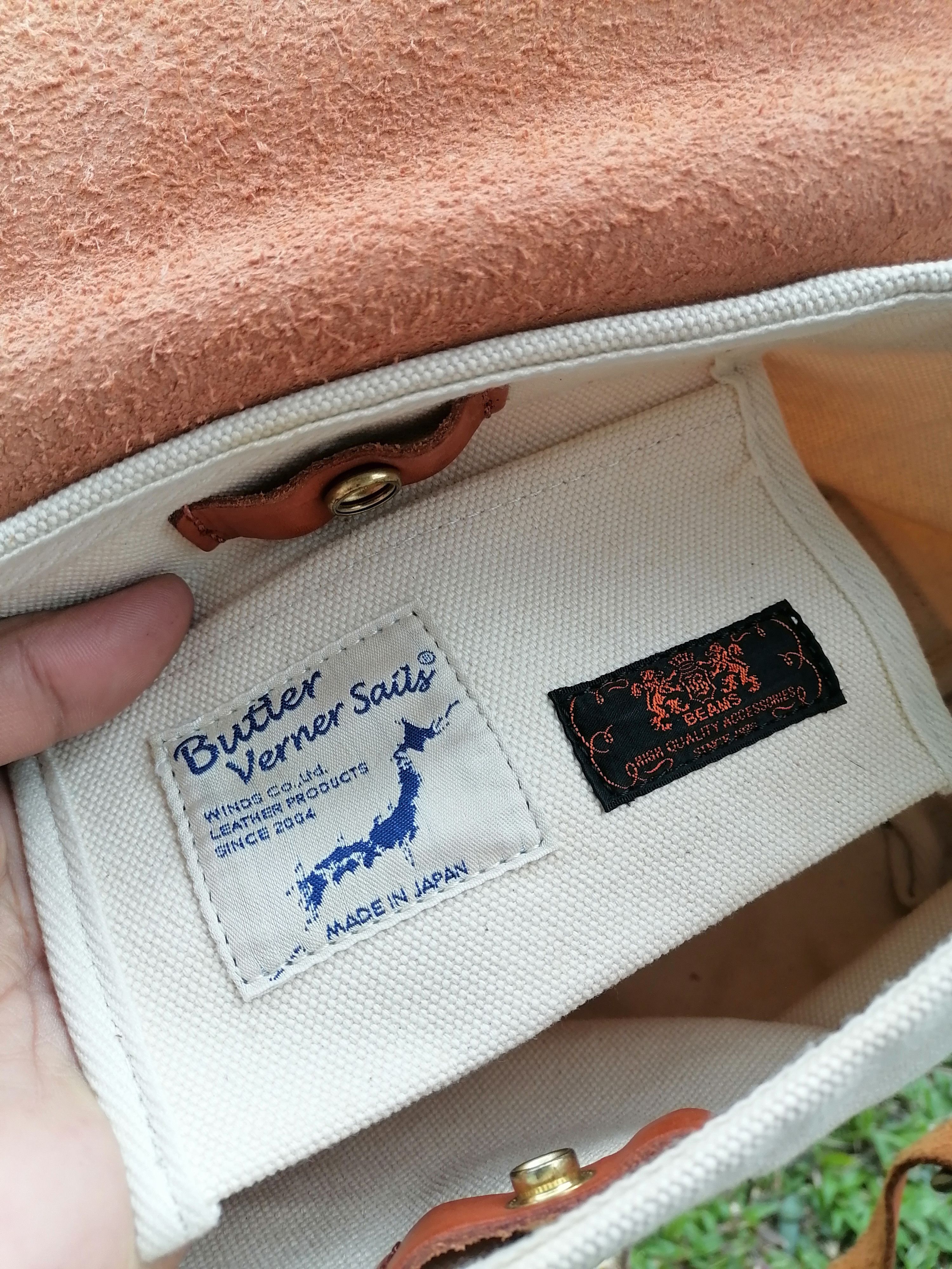 Japanese Brand Butler Verner Sails x Beams Canvas Leather Crossbody Bag Size ONE SIZE - 10 Thumbnail