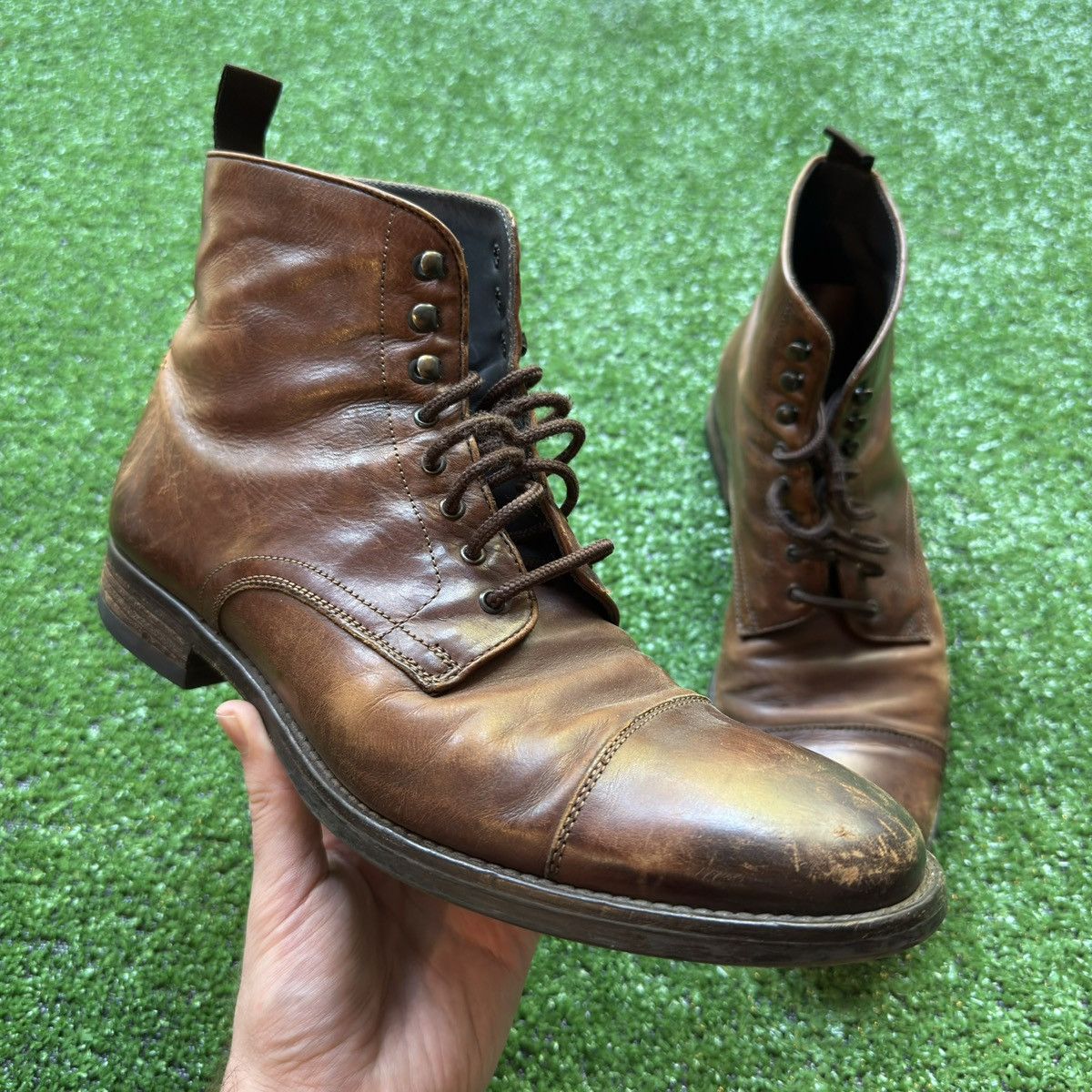 Vintage Vintage Leather Ankle Boots Made In Italy Size US 8.5 / EU 41-42 - 1 Thumbnail